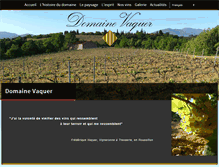 Tablet Screenshot of domaine-vaquer.com